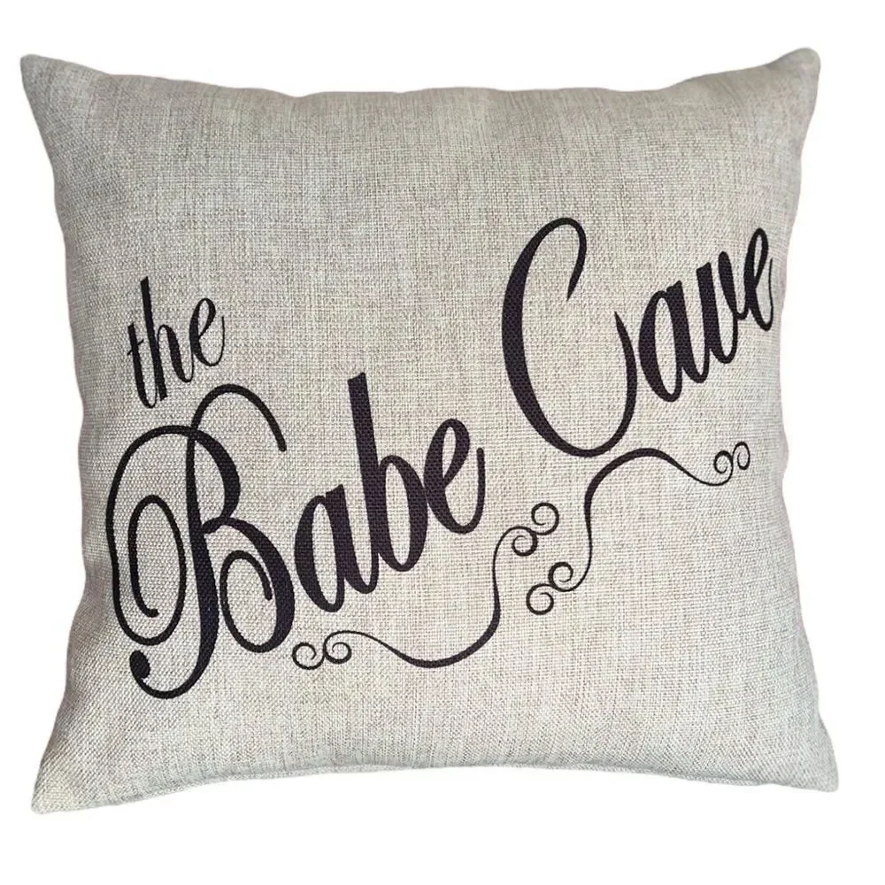Babe Cave Double-Sided Throw Pillow